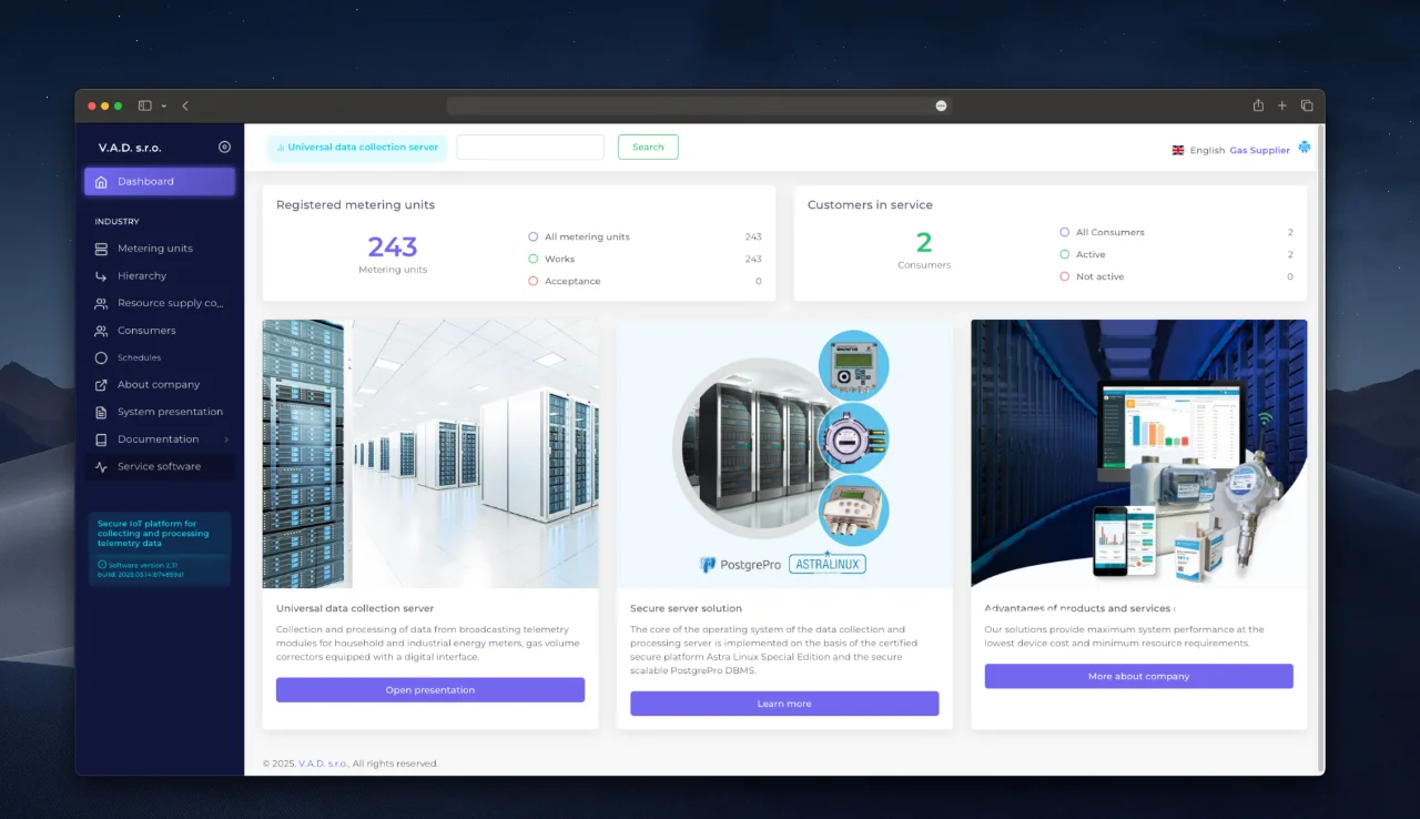 Resource Provider navigation panel.